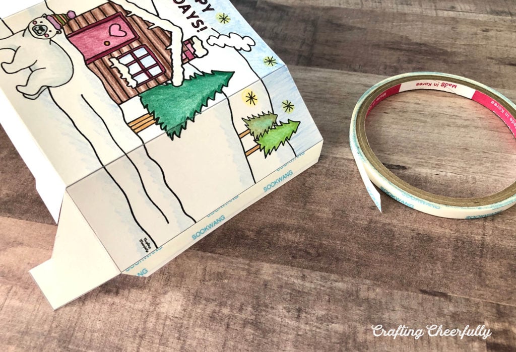 Color-Your-Own Holiday Gift Bag - Free Printable!!