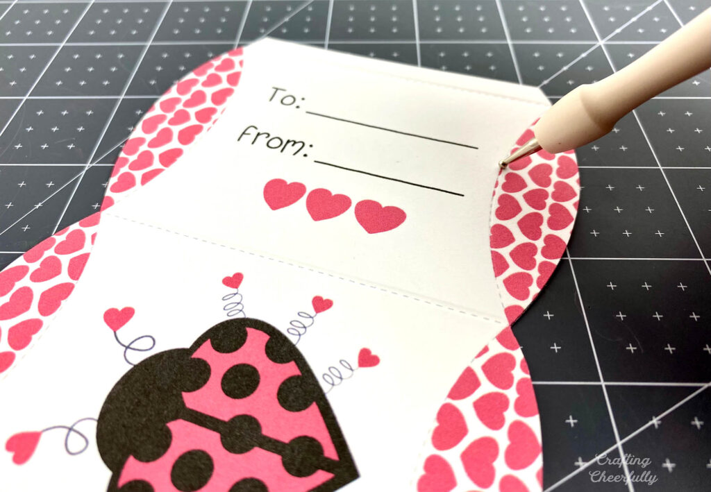 Love Bug Pillow Boxes Valentine's Day Printables Crafting Cheerfully