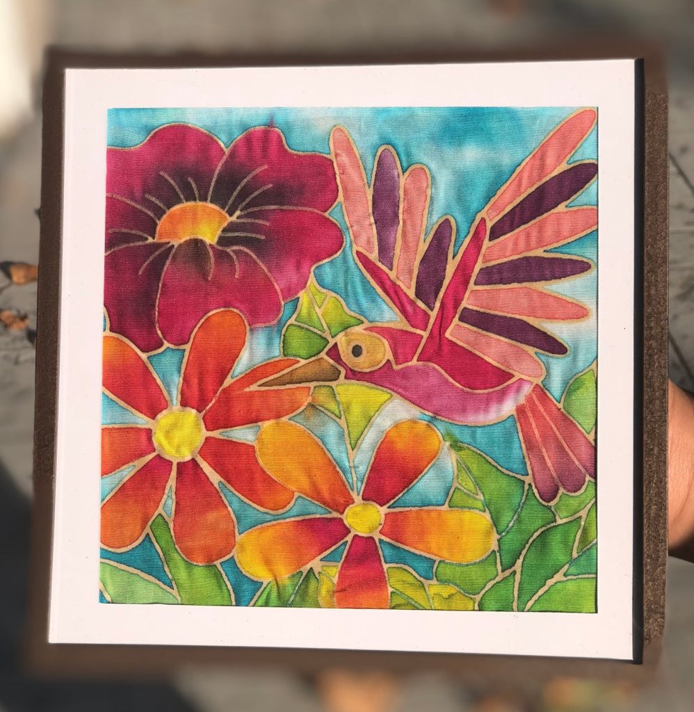 Color Cruiser Batik Hummingbird Fabric Painting Kit