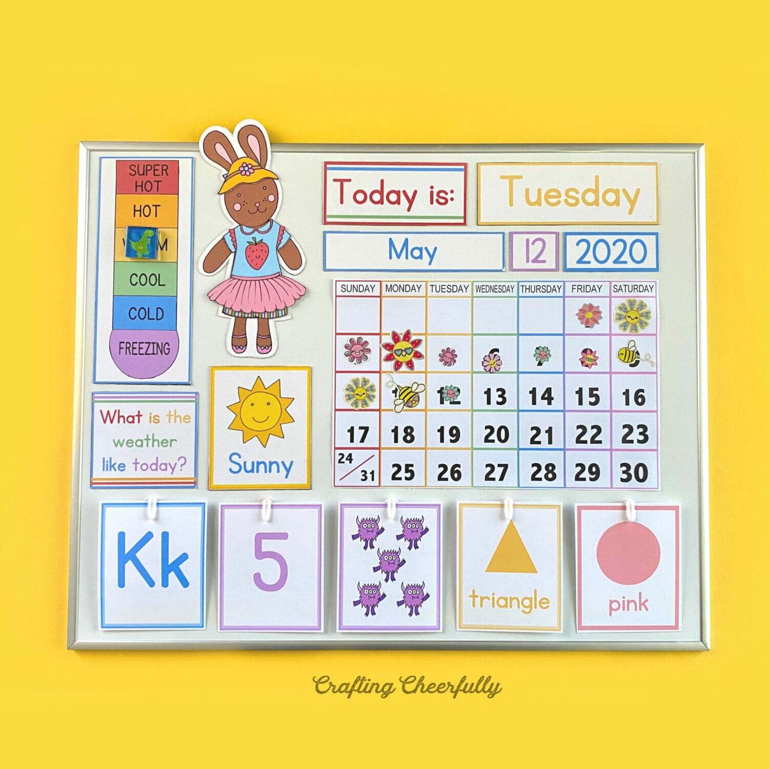 DIY Children's Calendar Free Calendar Printables in Multiple Languages!