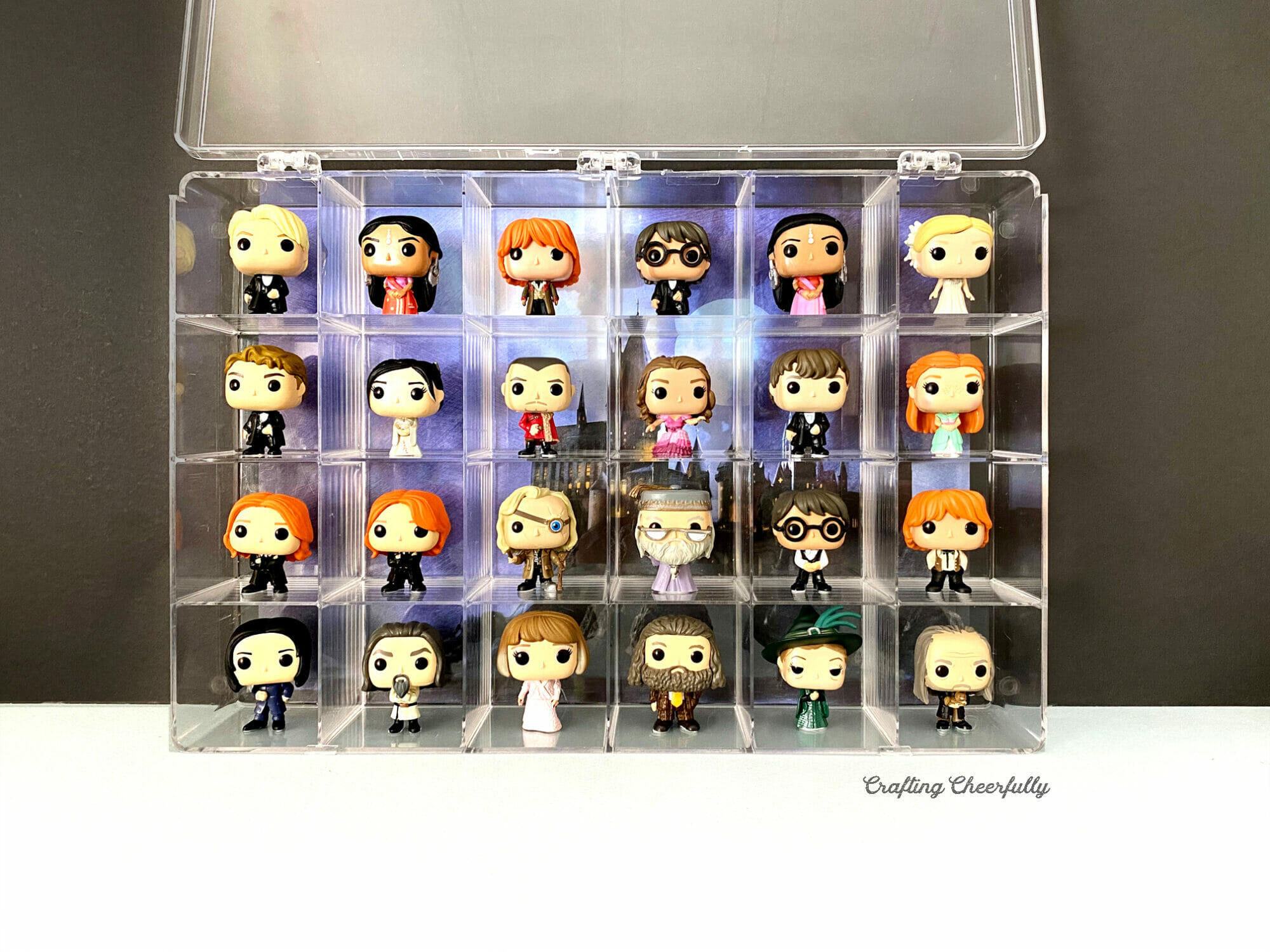 DIY Harry Potter Funko Pop Display - Crafting Cheerfully