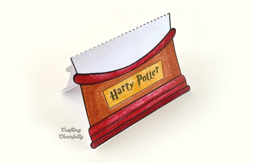 harry potter snow globe card free printable crafting cheerfully