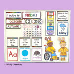 How to Make a Daily Calendar For Kids - Crafting Cheerfully
