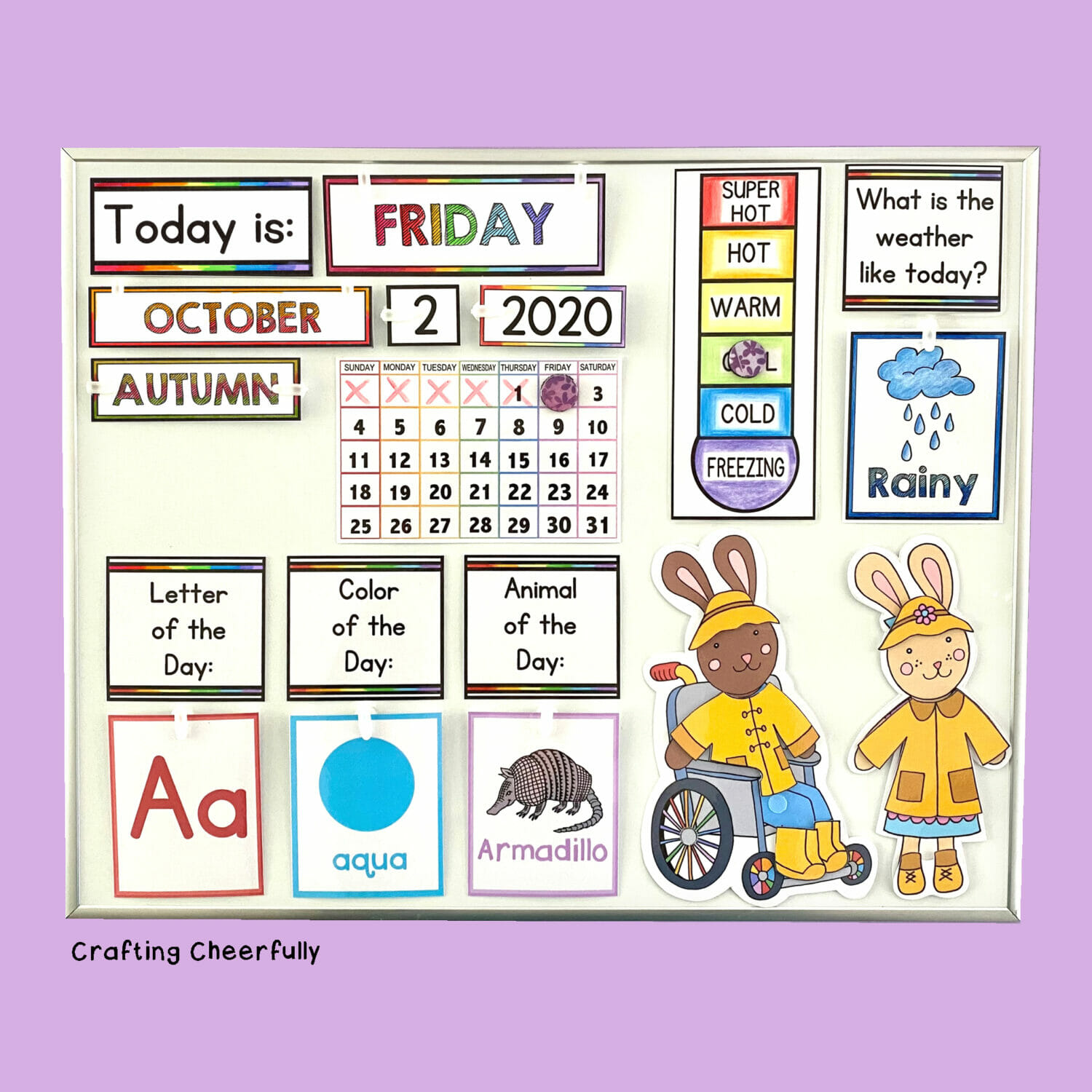 How to Make a Daily Calendar For Kids - Crafting Cheerfully