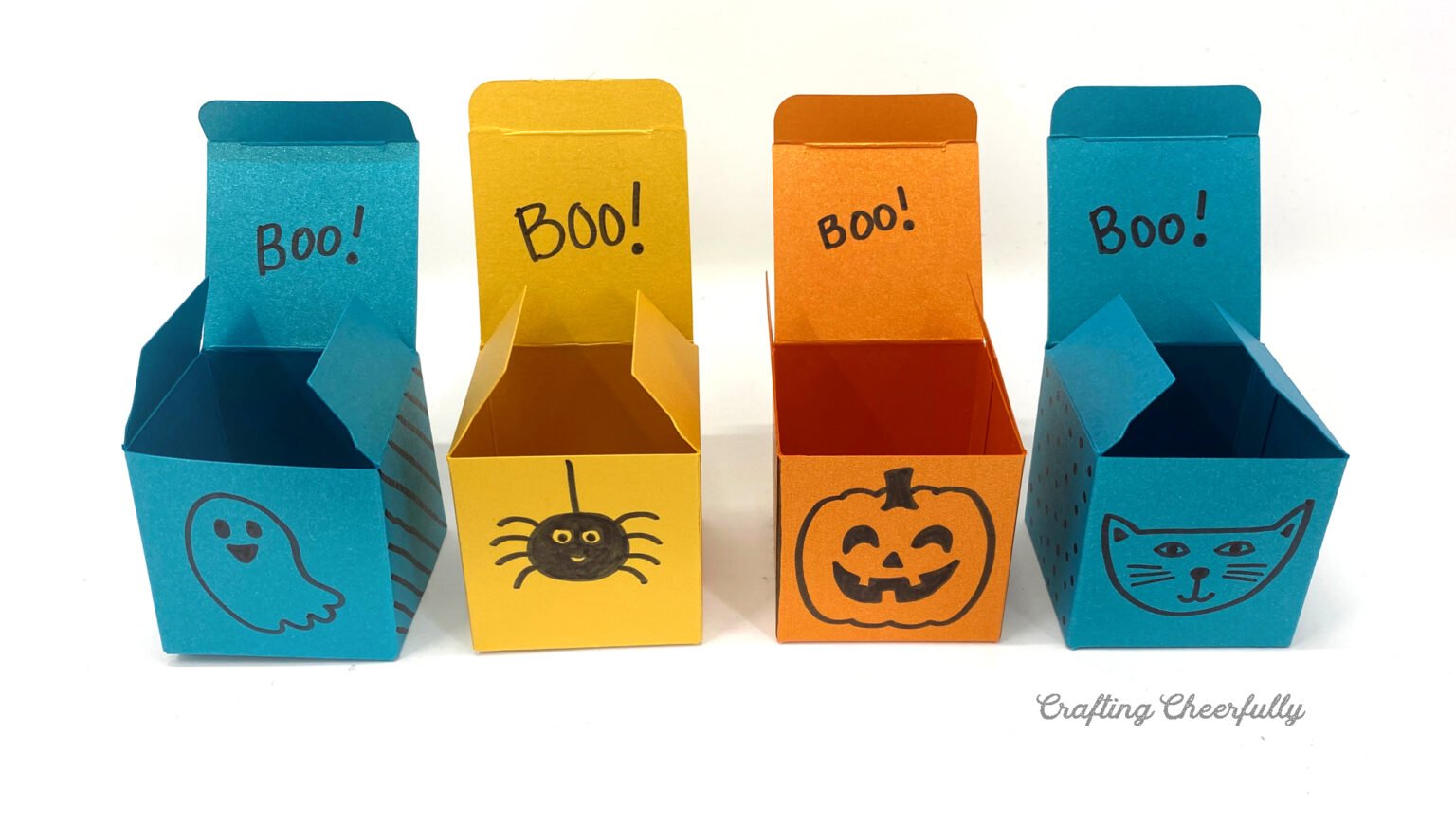 How to Make Halloween DIY Treat Boxes Crafting Cheerfully