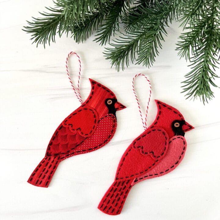 Image for Fabric or Felt Cardinal Ornament