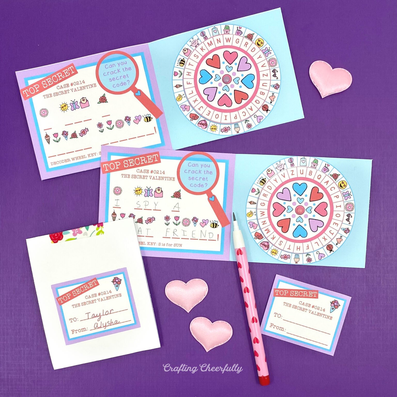 Valentine's Day Decoder Wheel - Free Printable Activity
