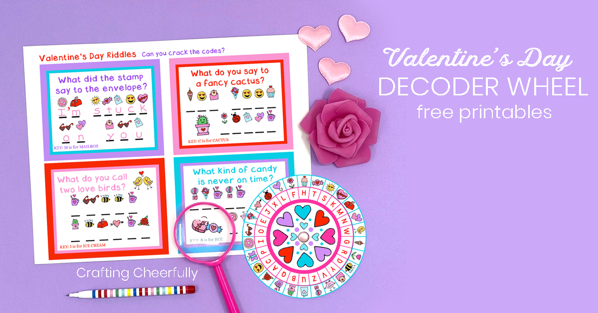 Valentine's Day Decoder Wheel - Free Printable Activity