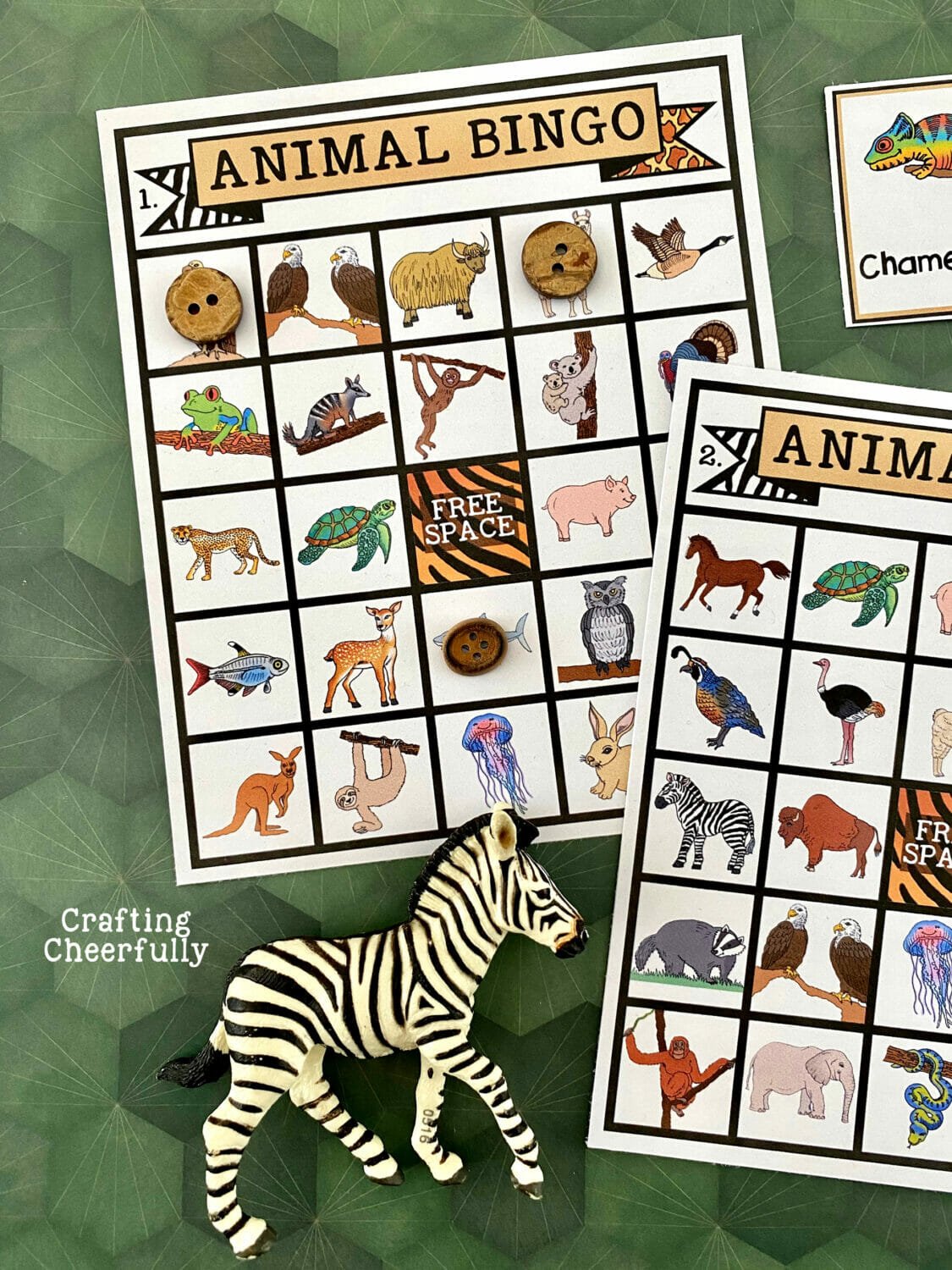 Animal BINGO Game! Printable Boards Crafting Cheerfully