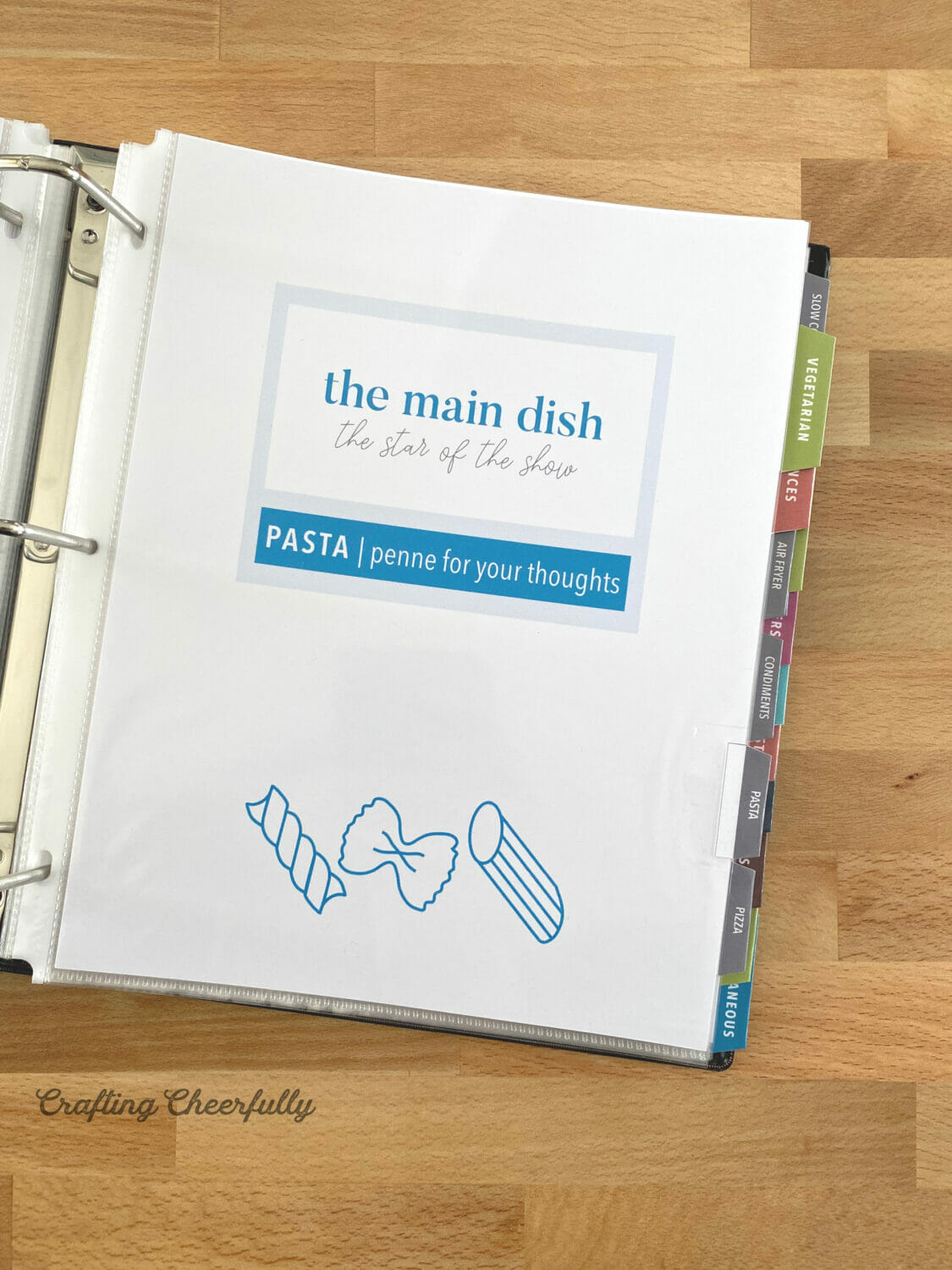 Recipe Binder - Recipe Dividers by SeeleyLaneDesign