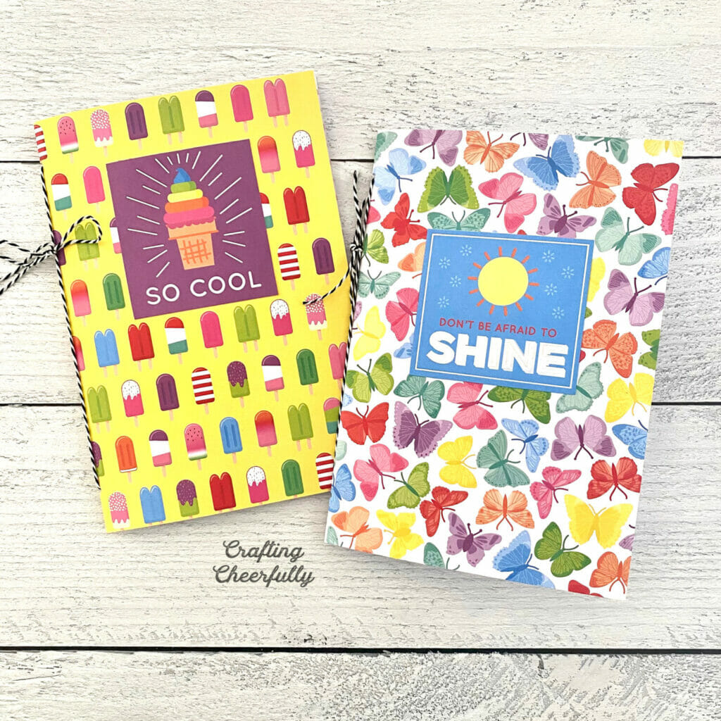 DIY Journal for Kids Using Scrapbook Paper - Crafting Cheerfully