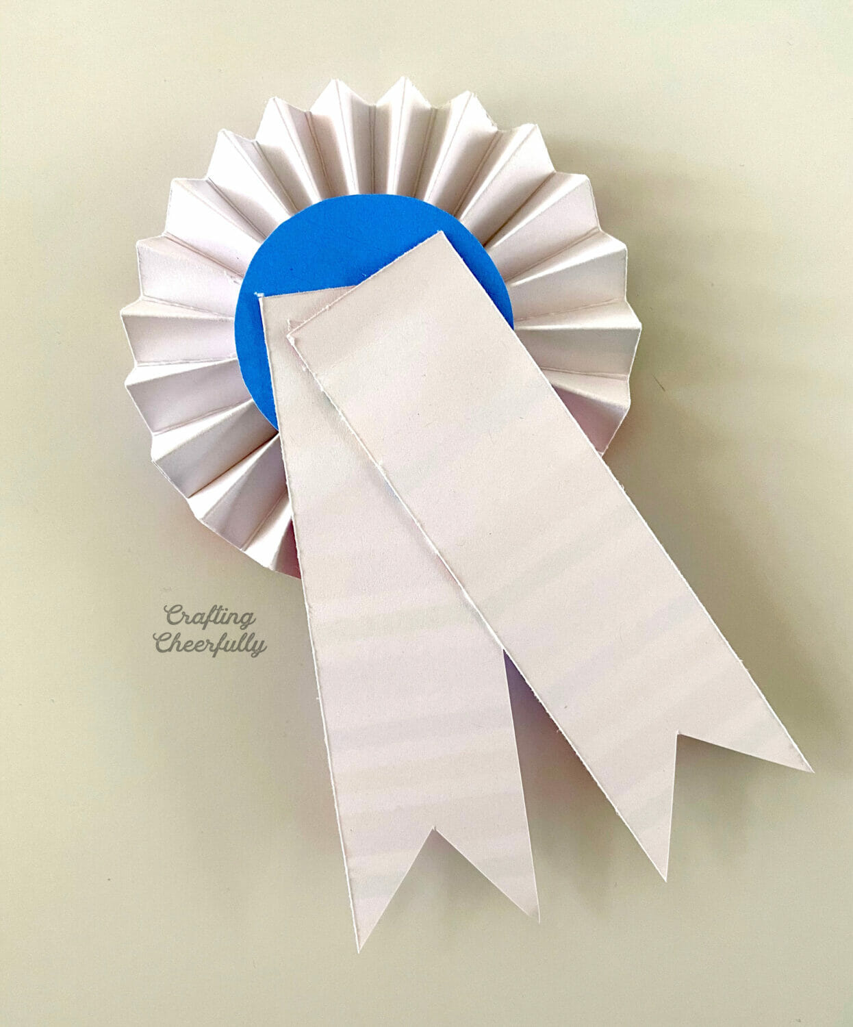 The back of the Happy Birthday Award Ribbon