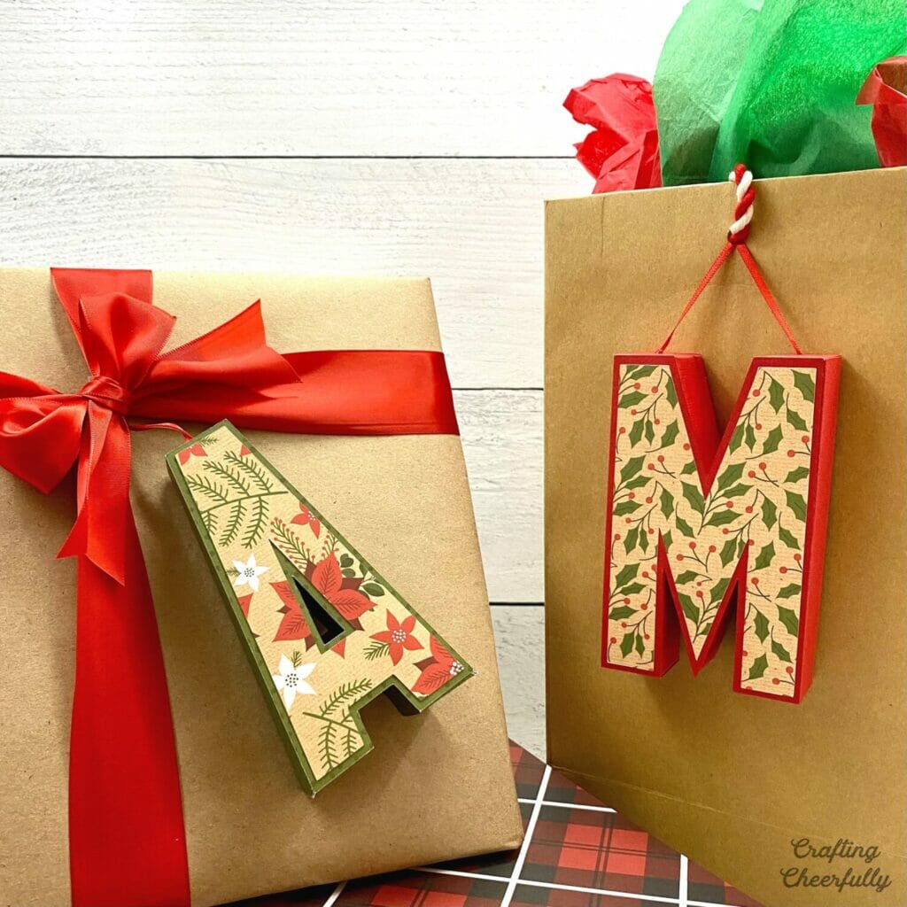 How to Make 3D Letter Gift Tags with Your Cricut Crafting Cheerfully