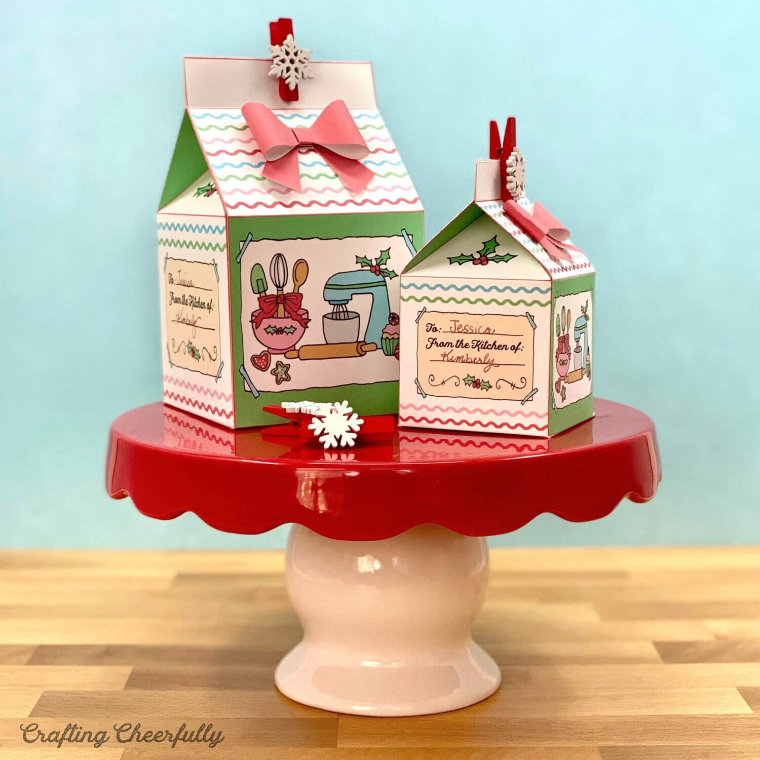 Christmas Cookie Boxes and Gift Tag Printables