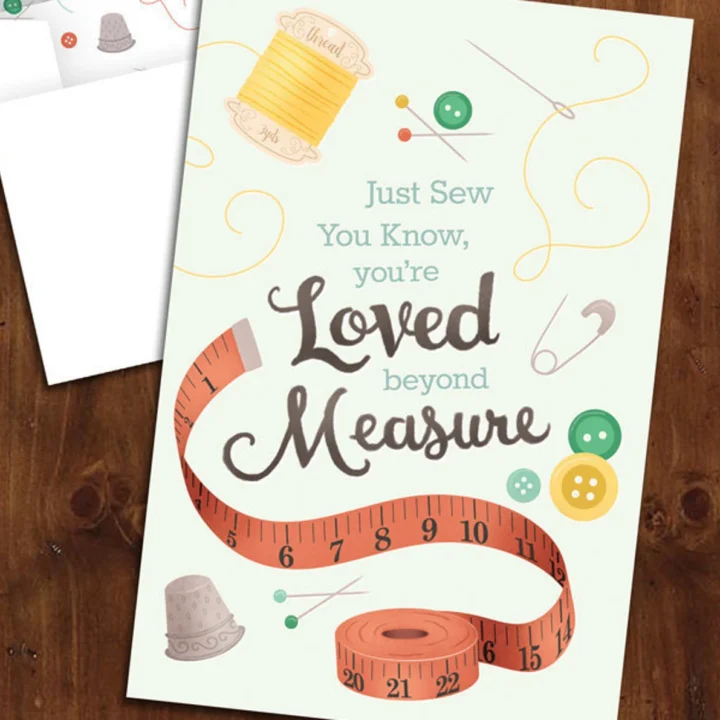 Image for Printable Loved Beyond Measure Card | TURTLE  NOTES