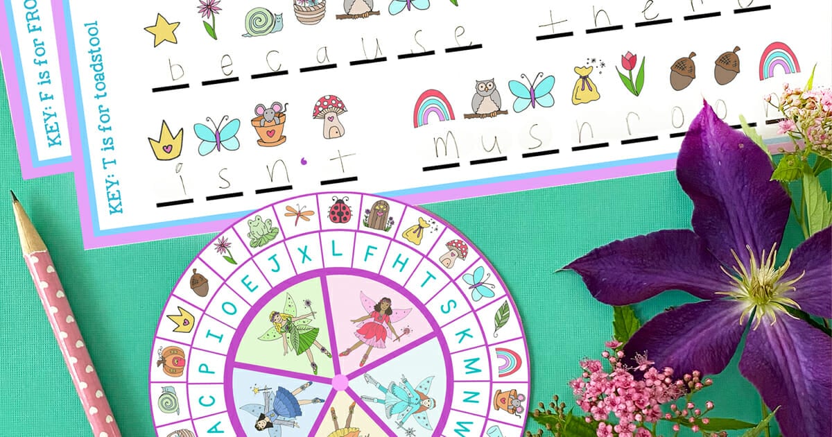 Fairy Secret Decoder Wheel - Printable Activity - Crafting Cheerfully