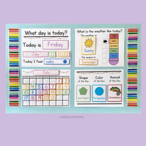 DIY Children's Calendar - Free Calendar Printables in Multiple Languages!