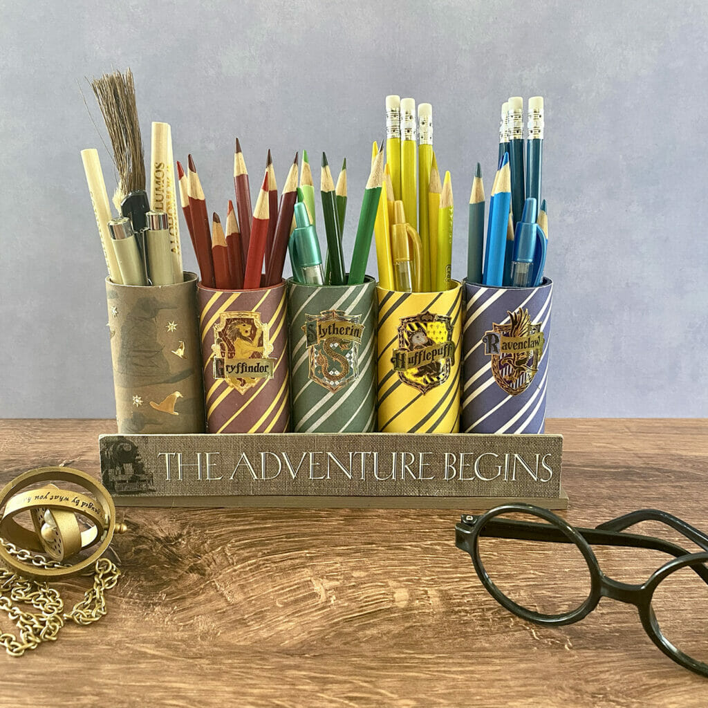 DIY Harry Potter Desk Organizer Crafting Cheerfully