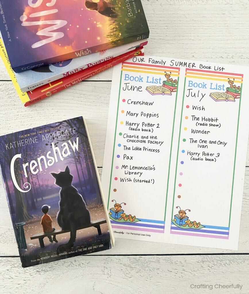 Printable Book Lists for Kids - Crafting Cheerfully