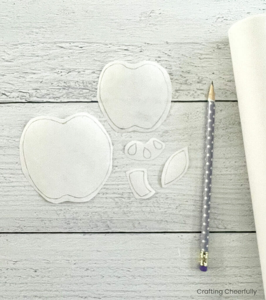 Scrappy Fabric Apple Banner - Crafting Cheerfully