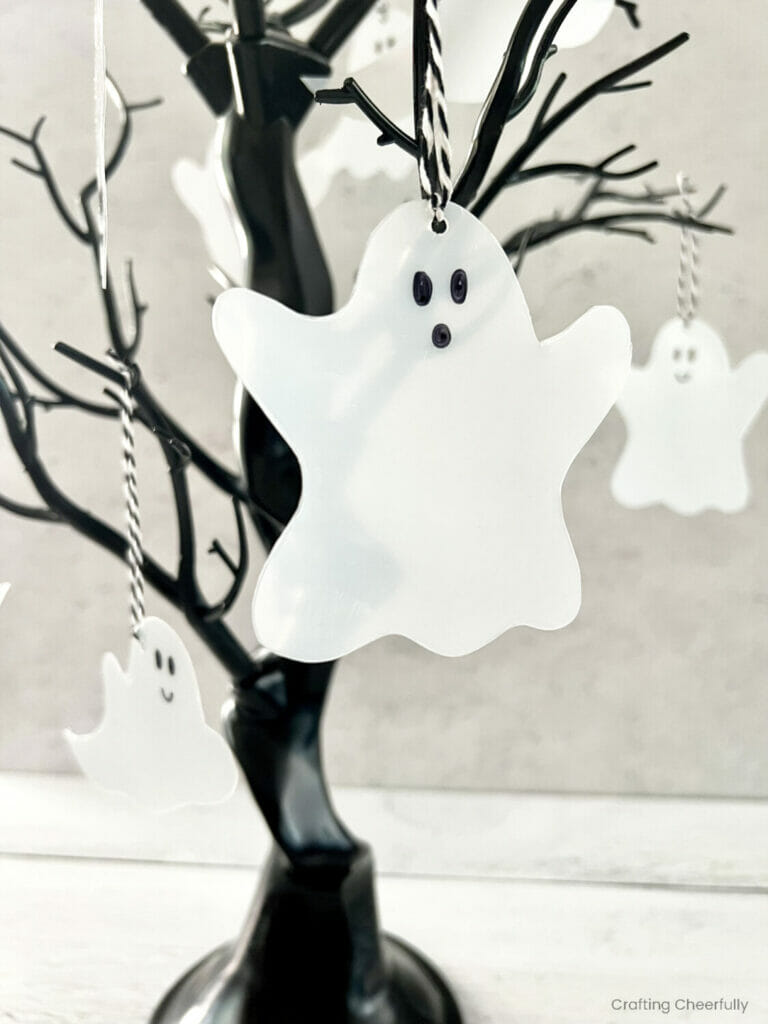 DIY Halloween Ghost Ornaments Crafting Cheerfully