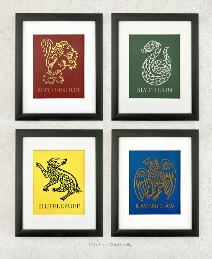 DIY Harry Potter Wall Art with Your Cricut - Crafting Cheerfully