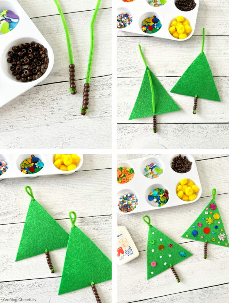 DIY Kids' Christmas Tree Craft Crafting Cheerfully