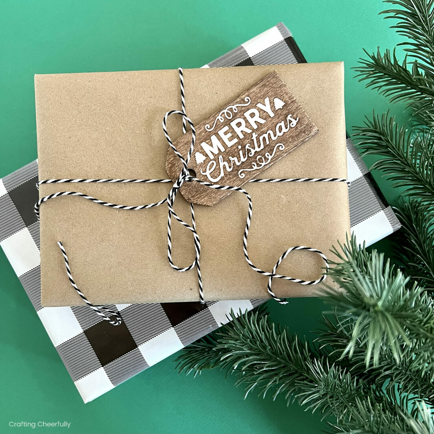 DIY Stained Wood Holiday Gift Tags - Crafting Cheerfully