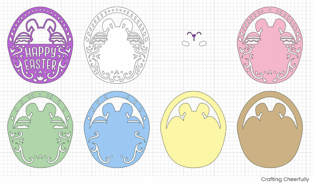 Layered Paper Easter Basket - Crafting Cheerfully