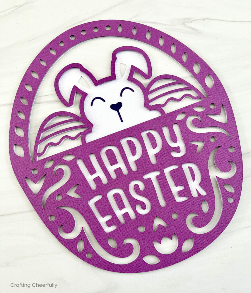 Layered Paper Easter Basket - Crafting Cheerfully