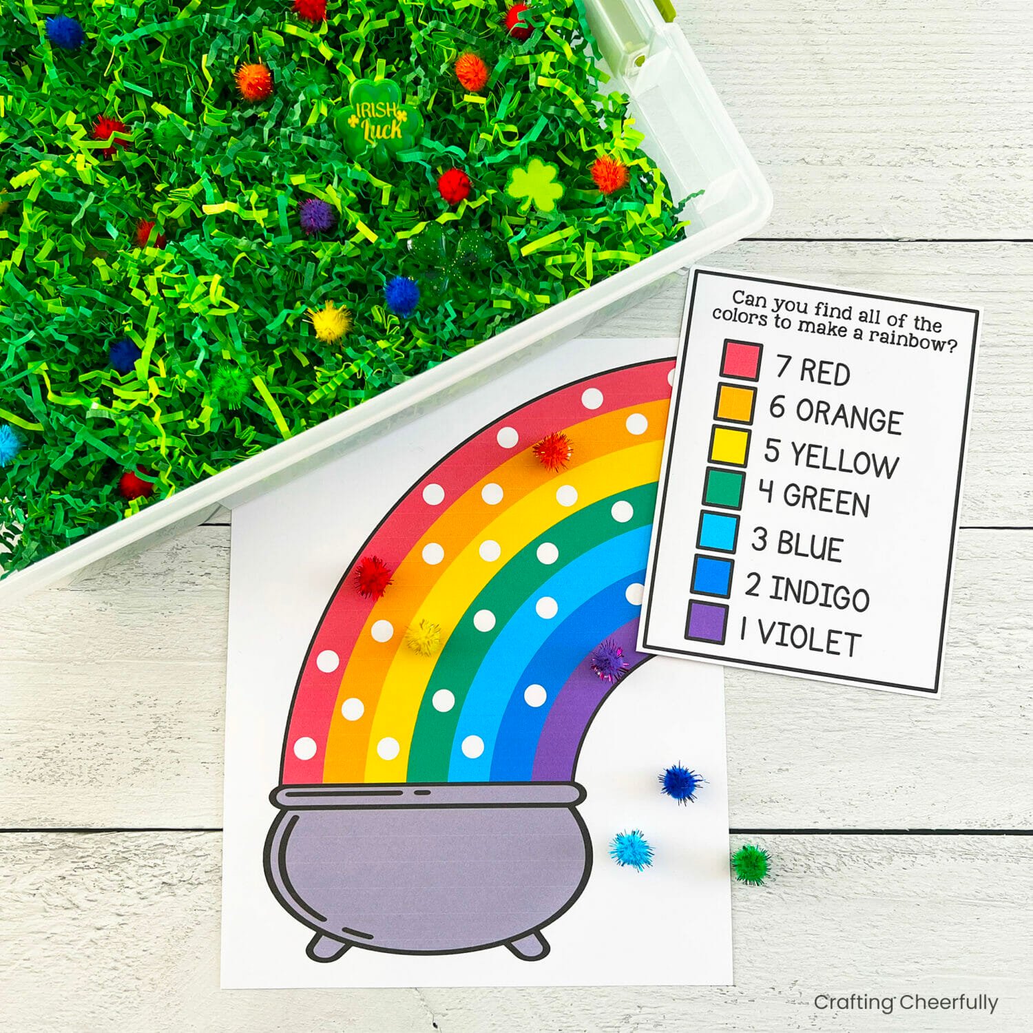 St. Patrick’s Day Sensory Bin