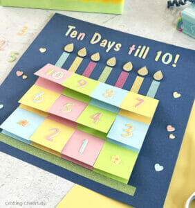 DIY Birthday Countdown - Crafting Cheerfully