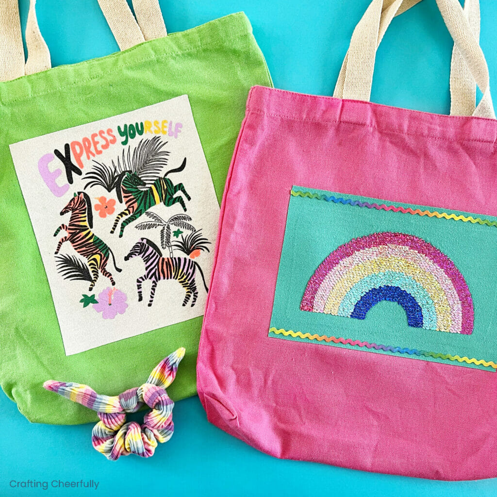 Decorating Tote Bags with Upcycled TShirts! Crafting Cheerfully