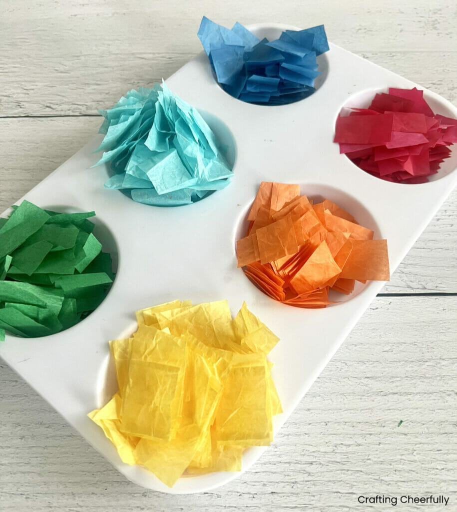 Tissue Paper Mache Mason Jar Crafting Cheerfully