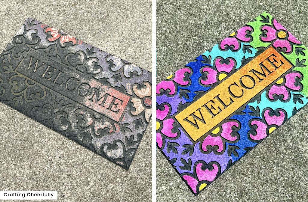 How to Paint an Old Doormat Crafting Cheerfully