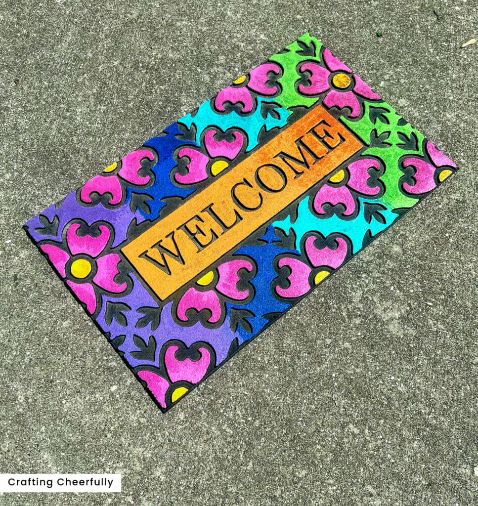 How to Paint an Old Doormat Crafting Cheerfully