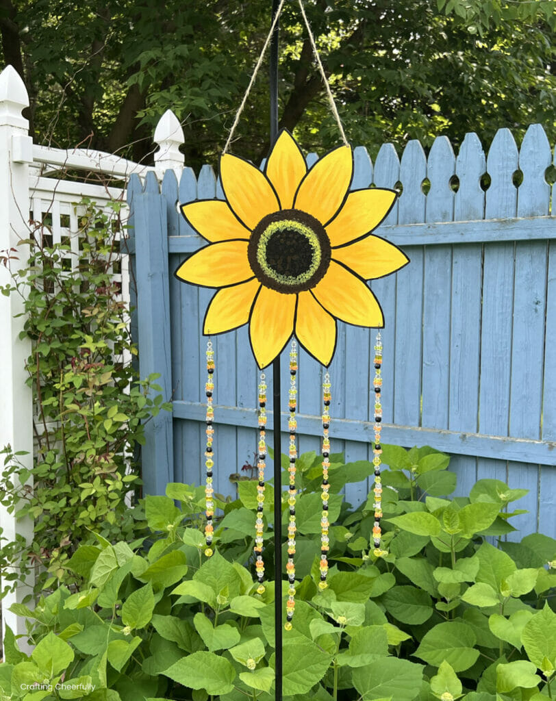 Sunflower Sun Catcher Garden Art Crafting Cheerfully
