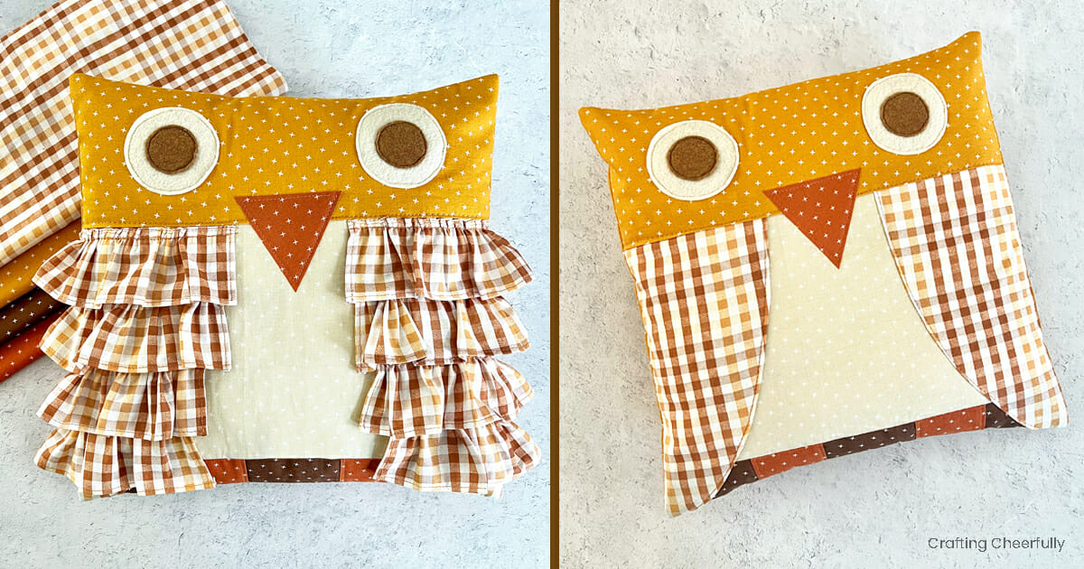 DIY Fall Owl Pillow - Crafting Cheerfully diy-fall-owl-pillow-crafting-cheerfully