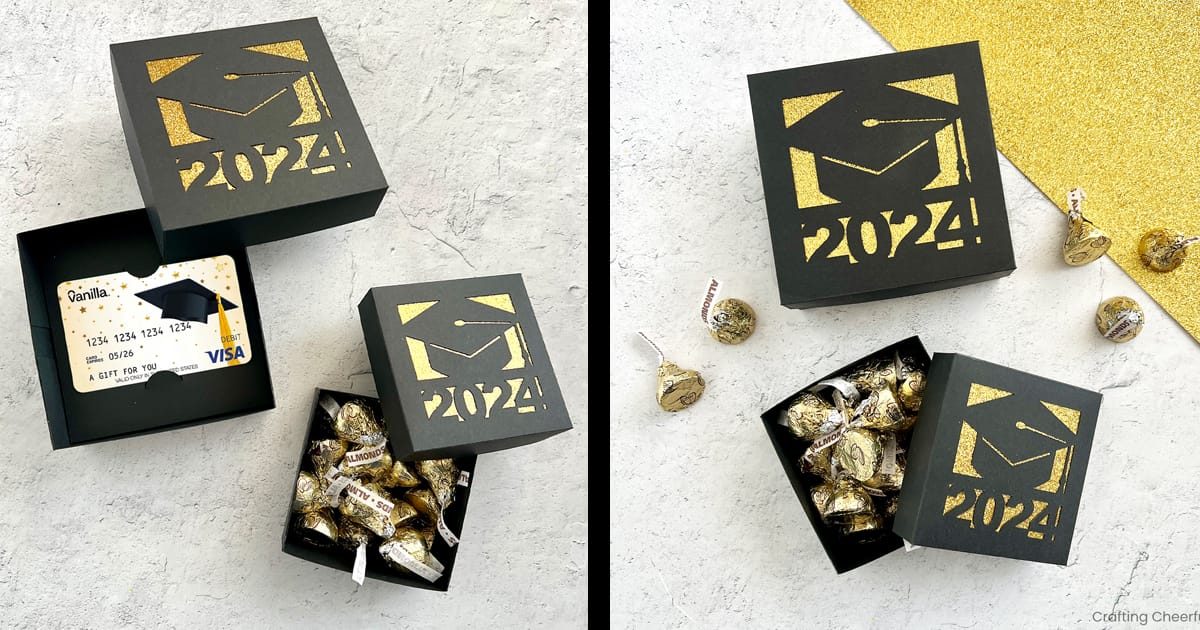 DIY Graduation Gift Box For Gift Cards and Small Treats! Crafting Cheerfully