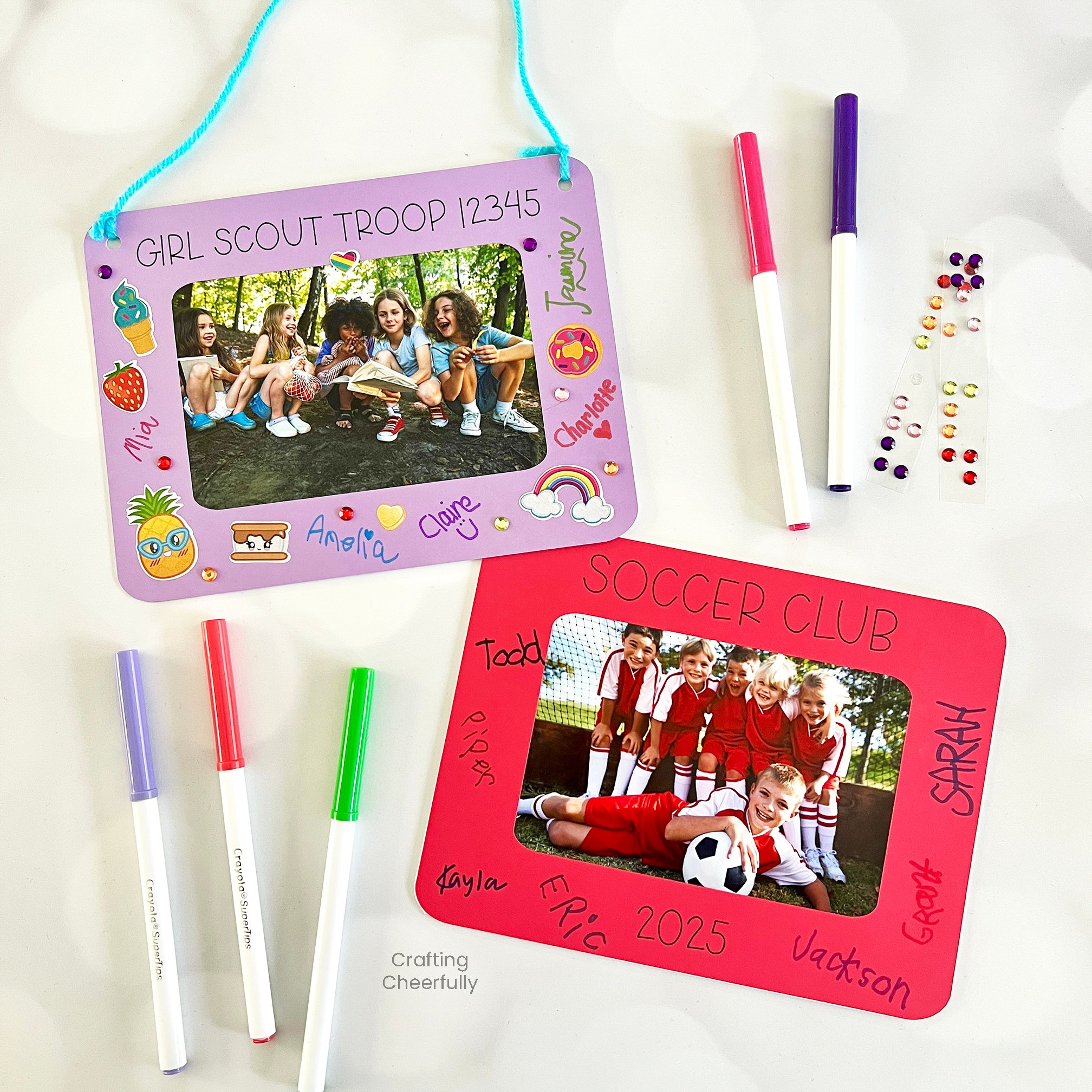 DIY Team Keepsake Photo Frame.