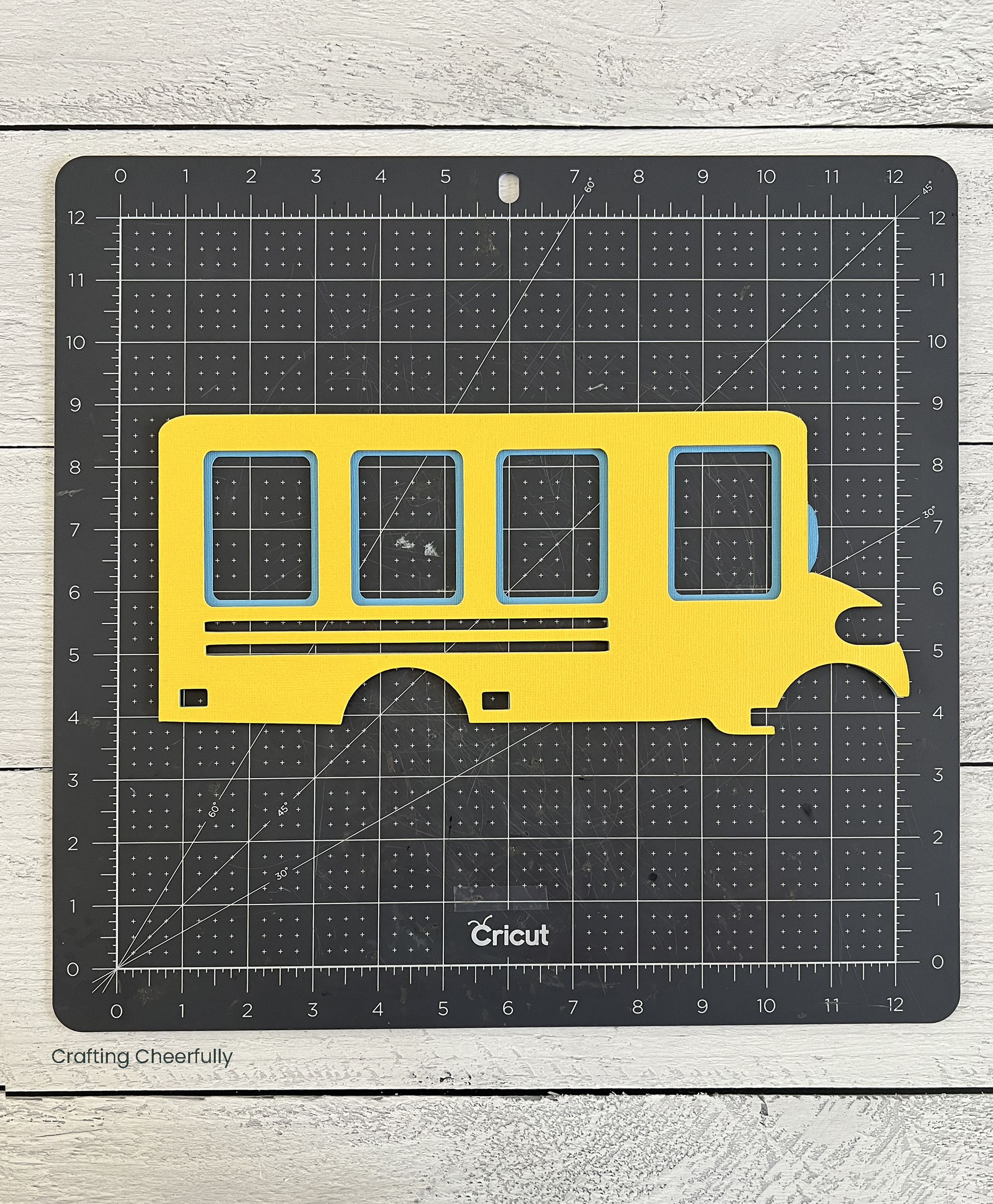 Yellow layer is adhered to the blue layer.