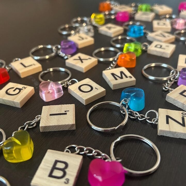 Image for Scrabble Tile Key Chain | Handmade by Harleey
