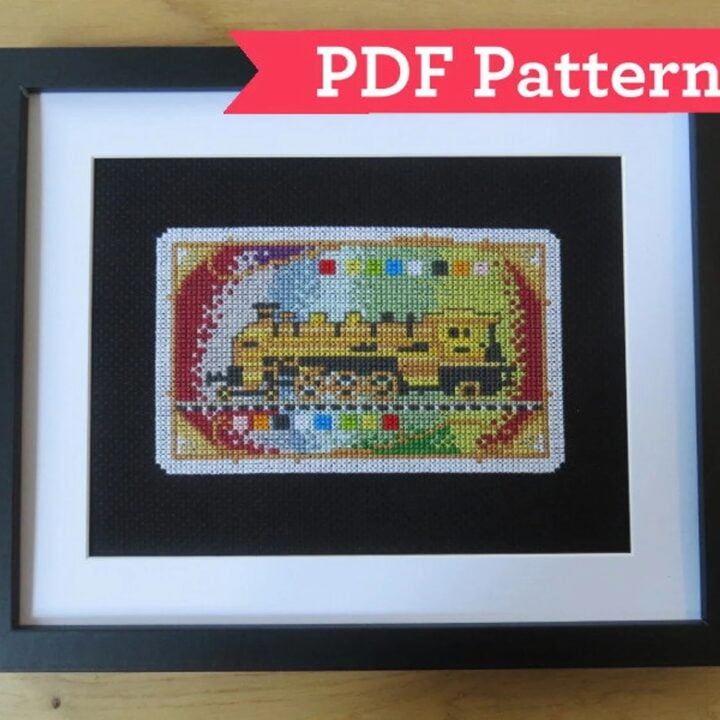 Ticket to Ride cross stitch pattern by Grated Expectations.